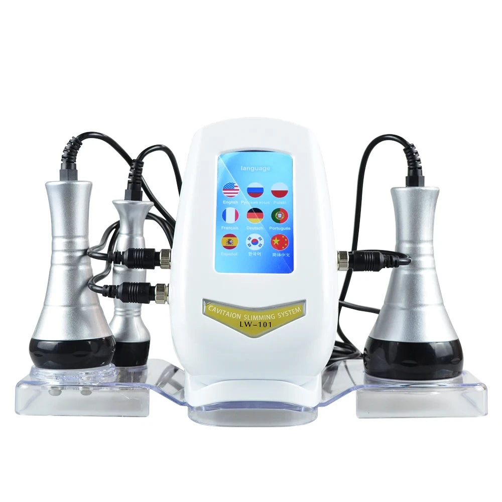 3 in 1 40k Ultrasonic cavitation for fat loss, slimming, skin rejuvenation, firming and tightening