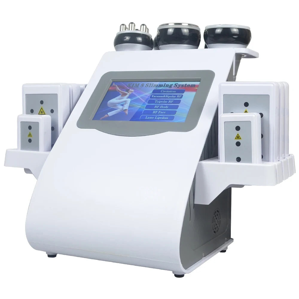 6 In 1 40K Ultrasonic Cavitation Machine fat loss, Skin Lift, Tightening,  Vacuum Lipo, body slimming machine