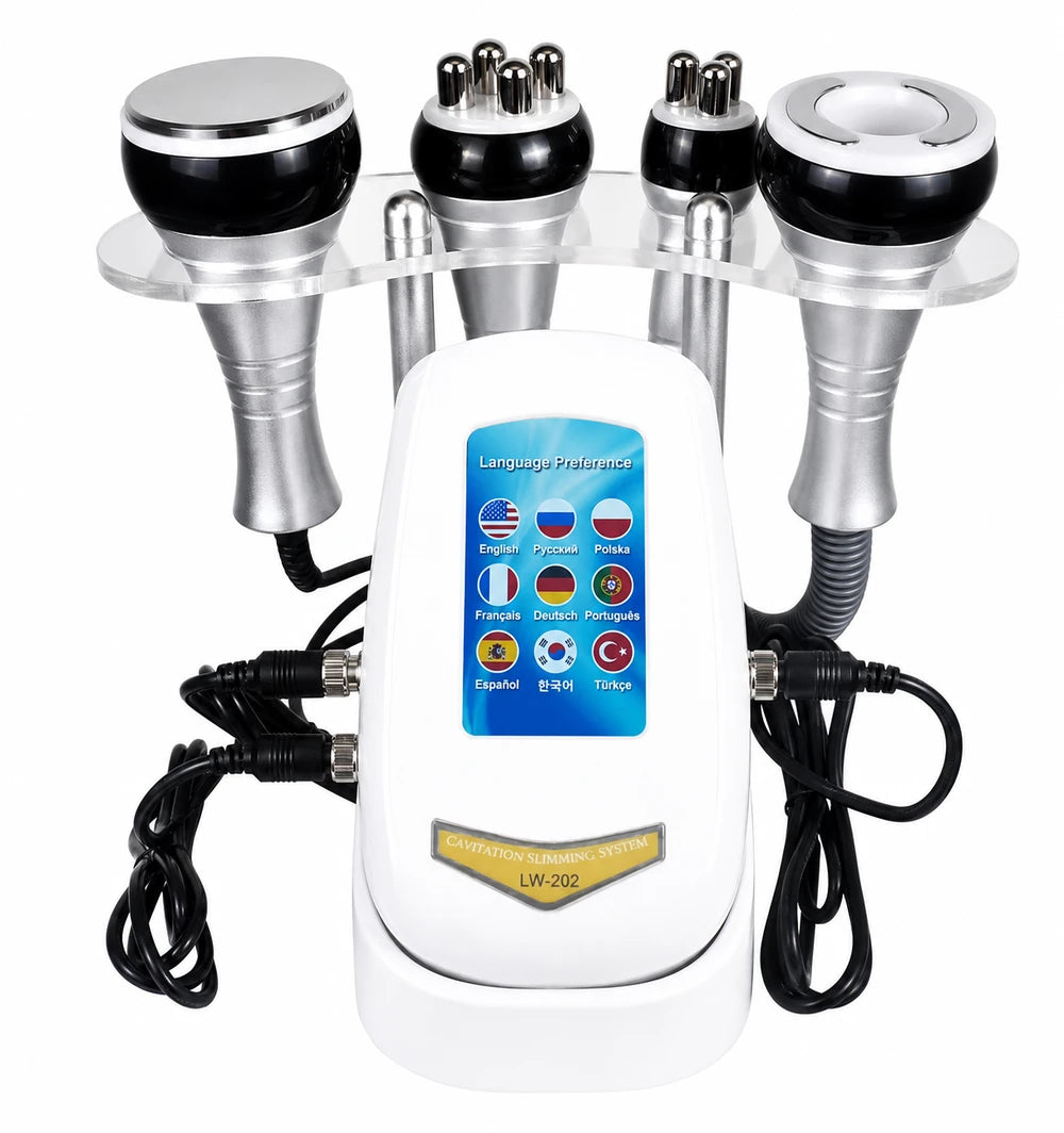 4IN1 40k Cavitation Body Slimming Machine Skin Tighten Face Lifting Vacuum Suction