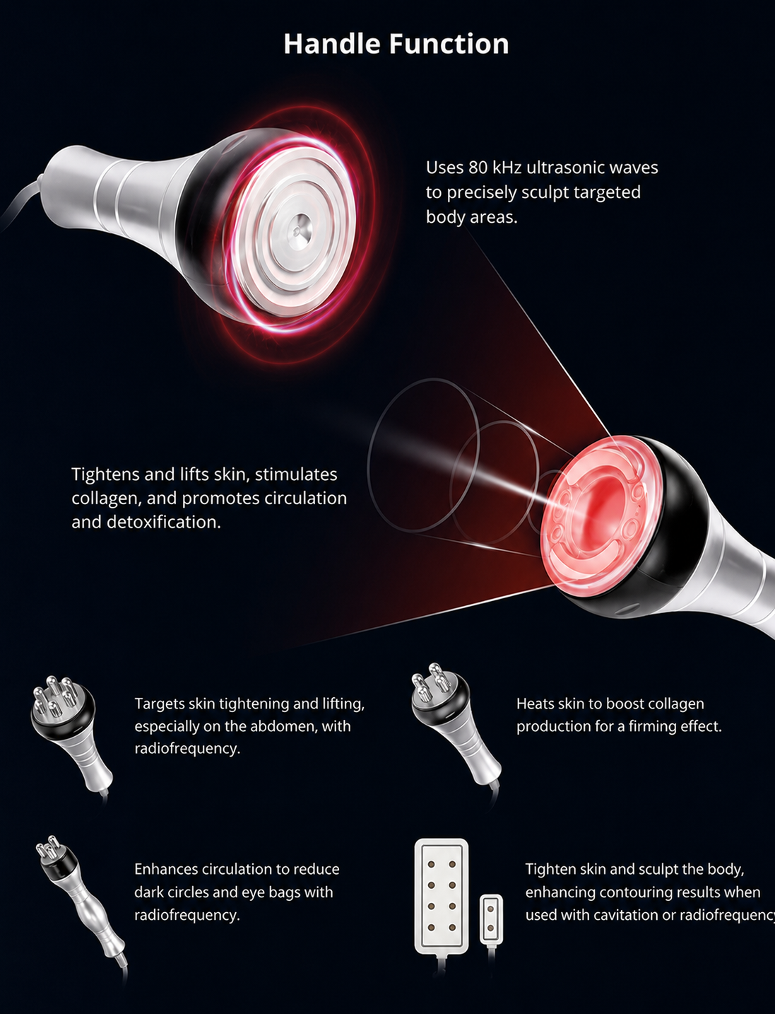 6In1 80k Ultrasonic Cavitation, Radio Frequency, Vacuum, Lipo laser